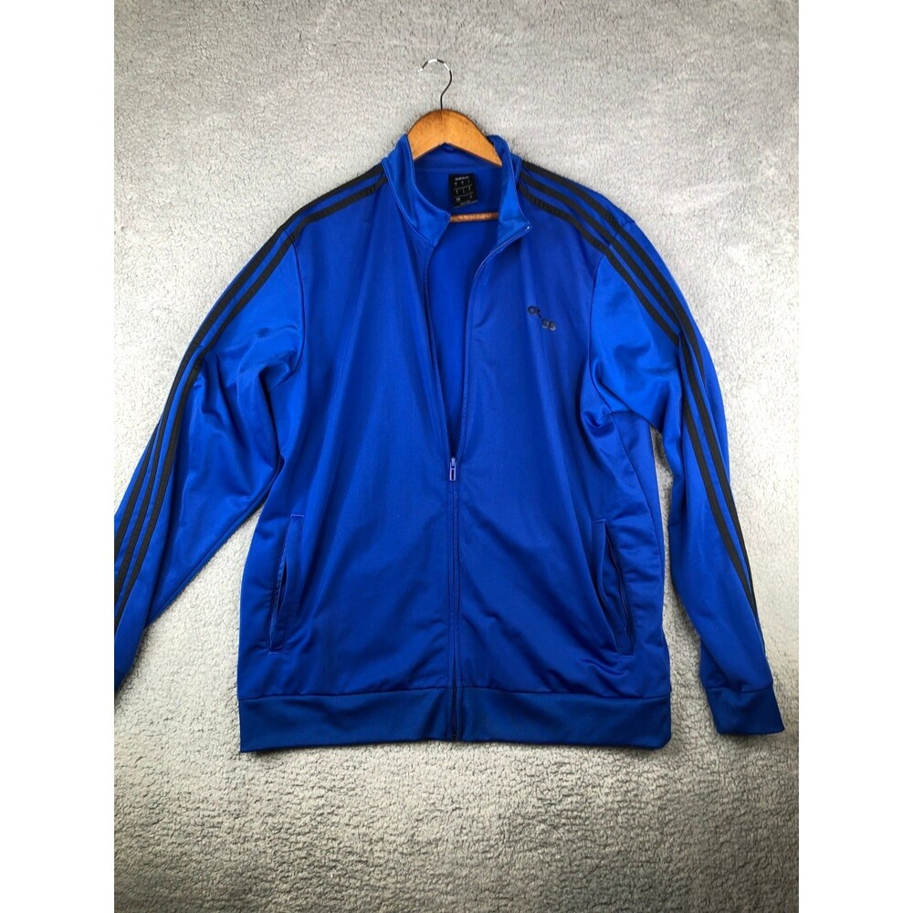 Adidas Essentials 3 stripe warm up zippered jacket xl